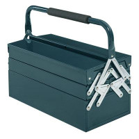 WFX Utility™ WFX Utility™ 18" Inches Metal Tool Box Portable 5-Tray Cantilever Steel Tool Chest Cabinet, Dark Green