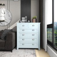 August Grove Alazia 6 Drawer 33.9" W Tall Chest of Drawers for Bedroom
