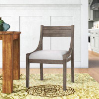 Millwood Pines Awura Ladder Back Side Chair in Ash Brown
