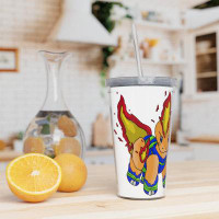 East Urban Home Corteness Plastic Tumbler With Straw
