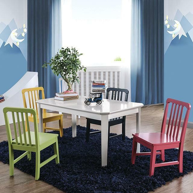 FOA - 5 Piece Kids Dining Room Set ( Round or Square Table ) in Dining Tables & Sets - Image 2