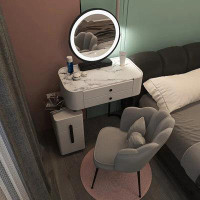 Everly Quinn Bedroom Makeup Dressing Table Tibetan Silver Charm Classic Woman Dressing Table Salon Multifunctional Pente
