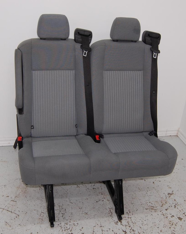 Ford Transit Passenger Van 2018 Removable 36 in. Gray Cloth Double Bench Jump Seat Savanna Truck Cargo VANLIFE in Other Parts & Accessories - Image 3