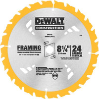 DEWALT DW3182 Series 20 8-1/4-Inch 24 Tooth ATB Framing Saw Blade with 5/8-Inch Arbor  neuve
