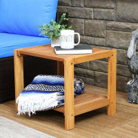 Millwood Pines Freund Solid Wood Side Table