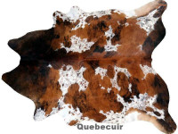 Cowhide rug decoration promotion leather christmas