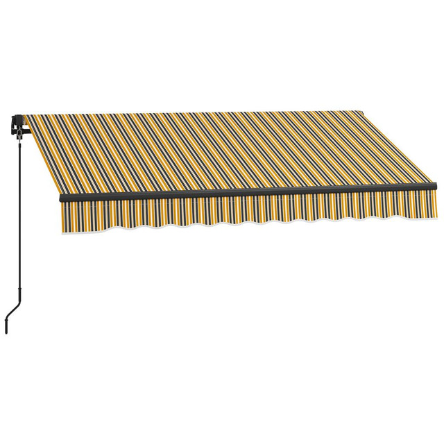 Sunshade Awning 98.4" W x 78.7" D Amber and Dark Grey in Patio & Garden Furniture - Image 2
