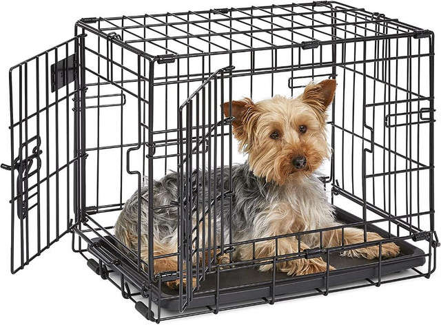 HUGE Discount! Best Selling Dog Crate, All Sizes for Puppies, Medium & Large Dogs, Double Door Folding | FREE Delivery in Accessories