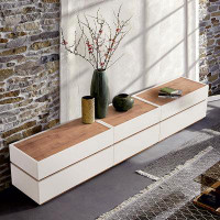 Latitude Run® Nordic minimalist TV cabinet DIY creative TV cabinet modern simple style. in , 93.30" W
