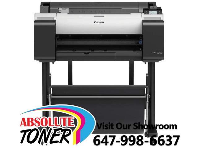 $53.72/month Canon ImagePROGRAF TM-200 24 Color Plotter Large Format Inkjet Printer fade-resistant drawing Signage CAD in Printers, Scanners & Fax in Ontario