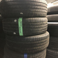 215 55 18 2 Michelin Defender Used A/S Tires With 95% Tread Left