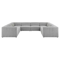 Hokku Designs Todaydecor Bartlett Upholstered Fabric 8-Piece Sectional Sofa