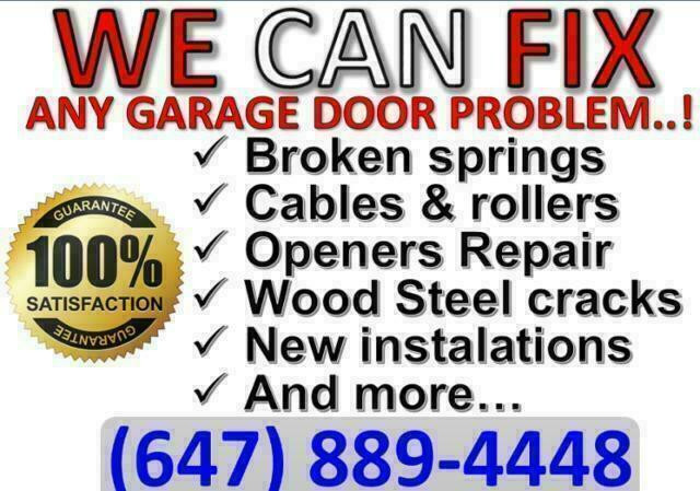 24/7 Hrs. Garage door repairs and services Call Now   (647)889-4448 in Garage Doors & Openers in Mississauga / Peel Region - Image 2