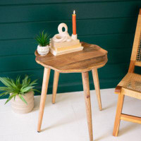 George Oliver ORGANIC WOODEN ACCENT TABLE