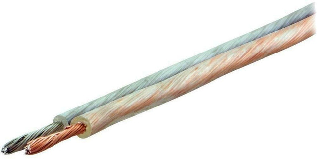 100 ft. (30.5M) GE 18AWG Speaker Wire - 2 Conductor - Clear in General Electronics in West Island