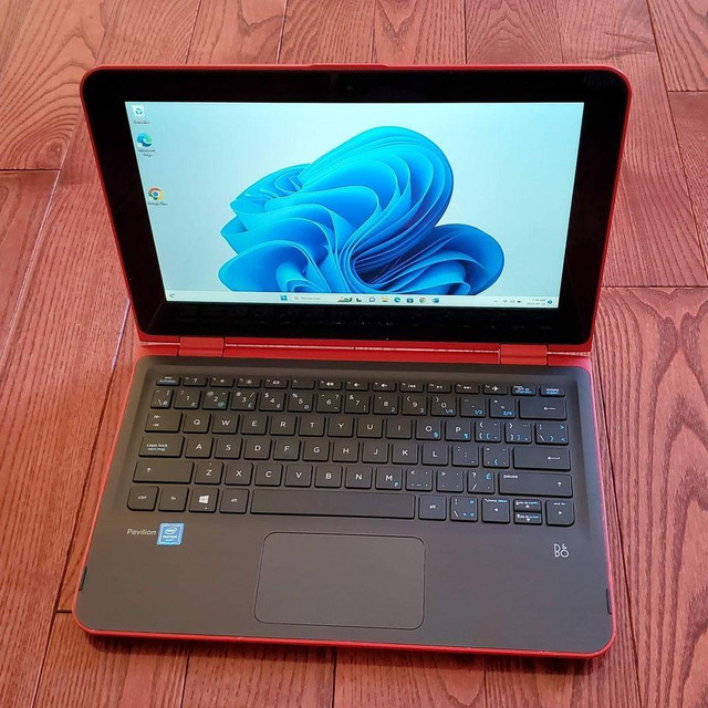 HP* Pavilion X360 2 in 1 convertible ,12-inch; Touchscreen  HD IPS WLED-backlit, Intel Quad turbo 2.4GHz, 4GB, 128GB SSD in Laptops in Longueuil / South Shore