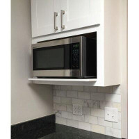 L&C Cabinetry 27W X 42H Kitchen Wall Microwave Cabinet - Shaker Style