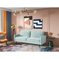 Corrigan Studio Elle-Jade 70'' Round Arm Modern Style Sofa