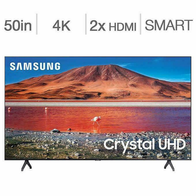 Télévision LED 50'' POUCE UN50TU7000 4K CRYSTAL UHD HDR Smart TV Wi-Fi Samsung - BESTCOST.CA in TVs in Québec