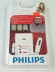 PHILIPS HOME AND CAR RETRACTABLE CHARGER FOR PSP, DS LITE, DS, GB MICRO AND GBA SP - NEW $24.99