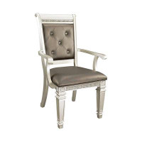 Builddecor Tufted Arm Chair in Grey