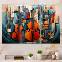 Design Art Cubism Music Forms I 3 Pieces