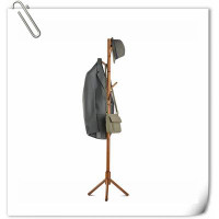 Winston Porter Wooden Tree Coat Rack Stand, 6 Hooks - 3 Adjustable Sizes Free Standing Coat Rack, Hallway/Entryway Coat