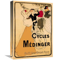 ZHENMIAO XINLEI TRADING INC Cycles Medinger 1897" by Georges-Alfred Bottini - Wrapped Canvas Print