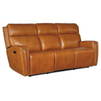 Coja Raffy 80.5'' Genuine Leather Reclining Sofa