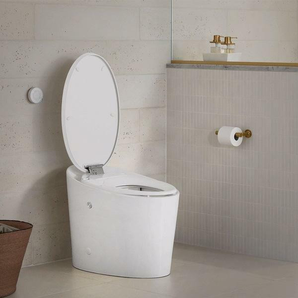 Avoir™ Comfort Height™ One-piece Tankless elongated 1.28 pgf chair height toilet with Quiet-Close™ toilet seat and cover in Plumbing, Sinks, Toilets & Showers