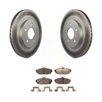 Rear Coated Disc Brake Rotors And Ceramic Pads Kit For Ford Mustang KGT-101357