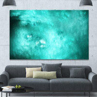 Made in Canada - Design Art 'Blur Blue Sky with Stars' Graphic Art on Wrapped Canvas