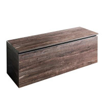 Millwood Pines Dean Farmhouse Storage Bench In Rustic Gray