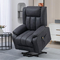 Lift Chair Microfibre (Polyester) Charcoal Grey