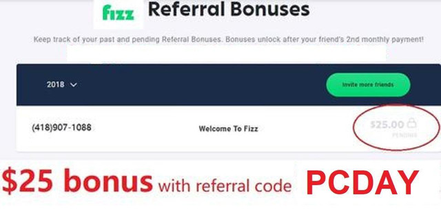Fizz referral code PCDAY, get FREE $25 bonus credit.  $10 mobile or $35 Internet Plan. FREE installation, No Contract in Other in Québec - Image 2