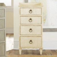 Modern History Home Gustavian 4 Drawer Square Accent Chest