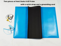 Used Anti Static with a wrist strap and a grounding cord 020004