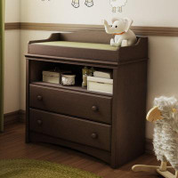Red Barrel Studio Baby Furniture 2 Drawer Diaper Changing Table In Espresso