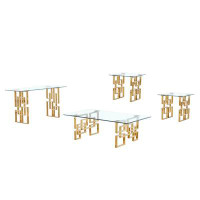 Everly Quinn Brecon 4 Piece Coffee Table Set