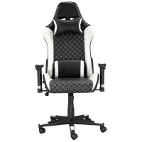 Brassex Atticus Ergonomic Faux Leather Gaming Chair - White