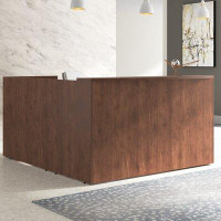 Latitude Run® Legacy Single Pedestal Reception Desk
