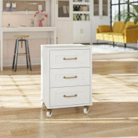 Mr. Kate Tess 3-Drawer Rolling Cart with Locking Casters