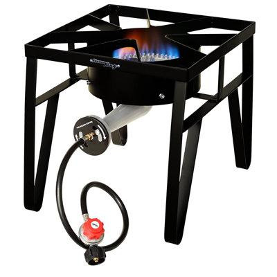 Flame King Flame King Heavy Duty 200,000 BTU Turkey Fryer Single Propane Burner Bayou Cooker Outdoor Stove in Microwaves & Cookers