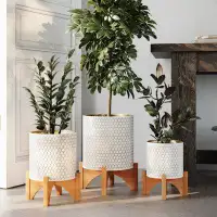 George Oliver Honeycomb Arch Set of 3 Planters