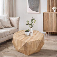Millwood Pines 38.58"Three-Dimensional Embossed Pattern Design American Retro Style Coffee Table