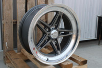 18x9 American Racing VN514 Groove Anthracite With Diamond Cut Lip 5x120.65