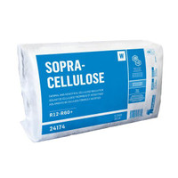 SOPRA-CELLULOSE is a thermal and acoustic insulation made of more than 80% recycled paper - 25 lbs
