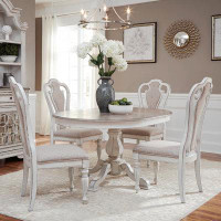 Liberty Furniture Magnolia Manor Opt 5 Piece Pedestal Table Set
