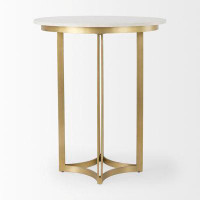 Joss & Main Wainwright Genuine Marble Pedestal Dining Table