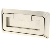 D. Lawless Hardware 3" Modern Notched Campaign Pull Polished Nickel
